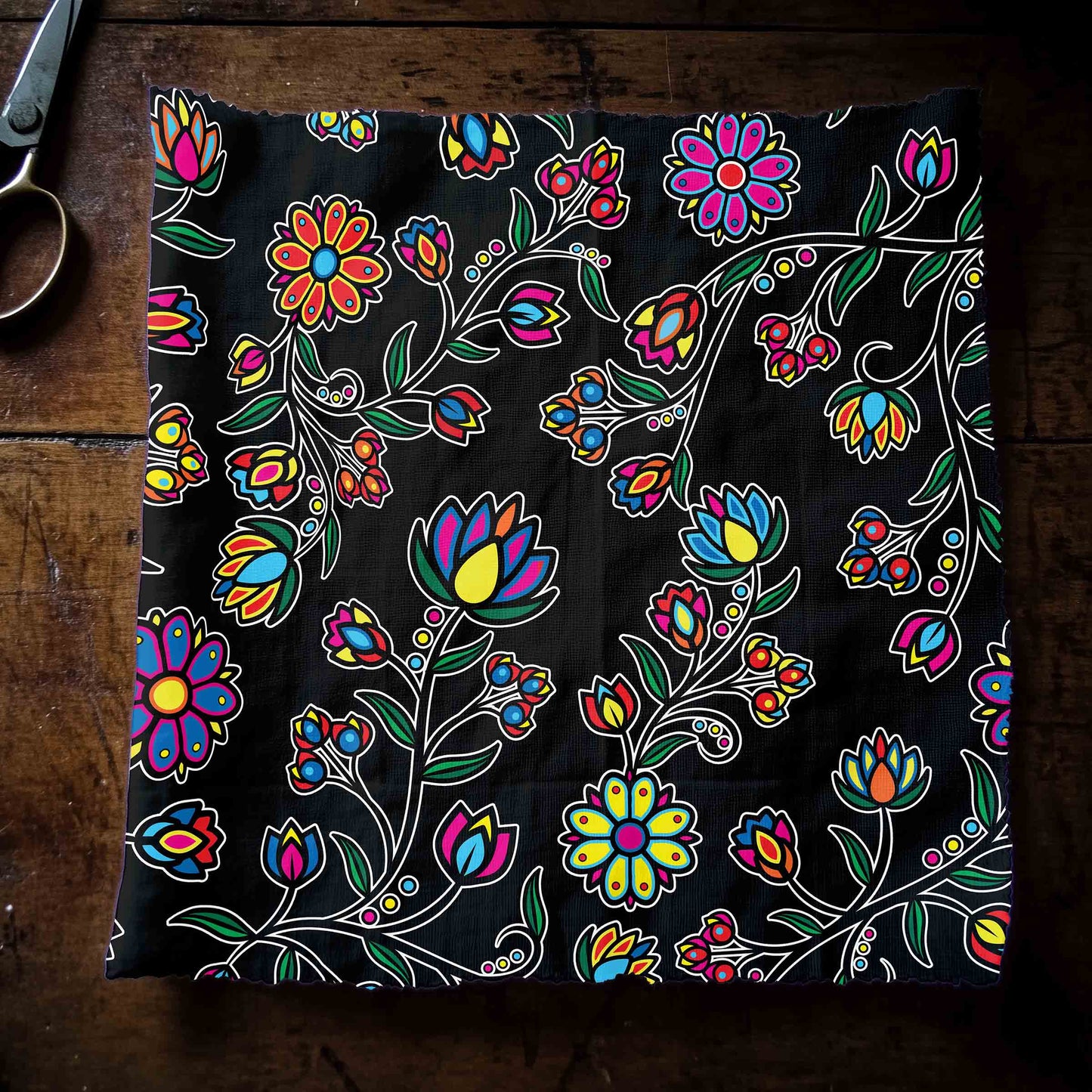 Cosmic Whisper Black Fabric