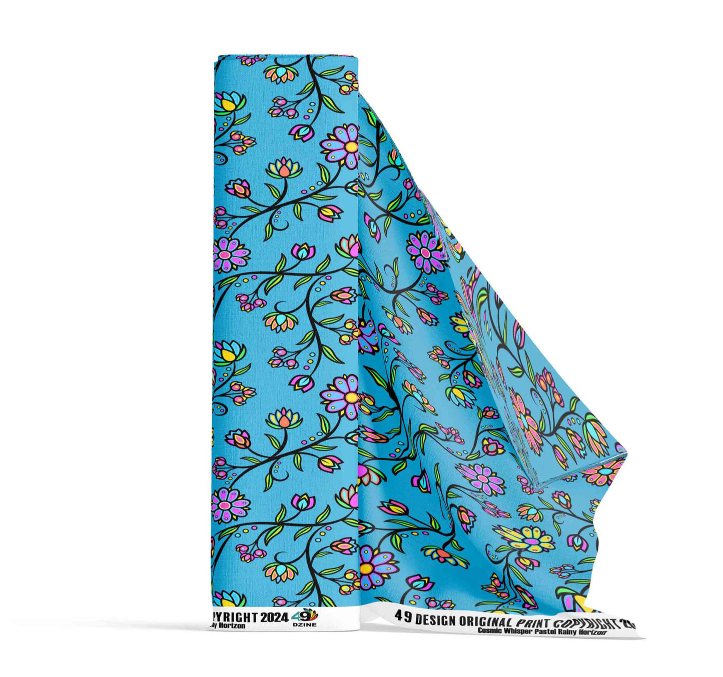 Cosmic Whisper Pastel Rainy Horizon Fabric