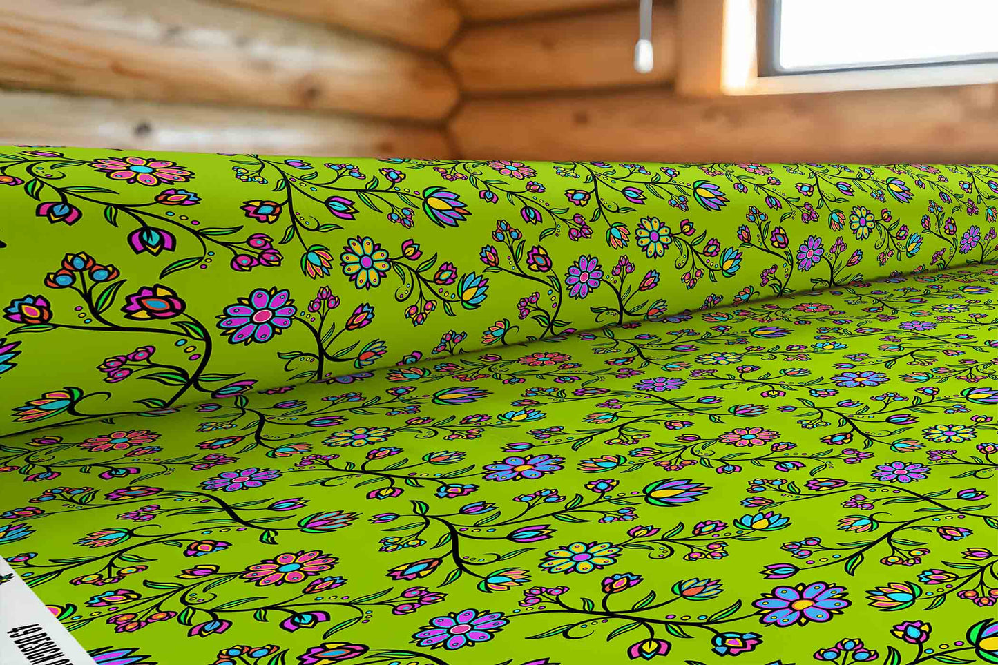 Cosmic Whisper Pastel Sweetgrass Smoke Fabric