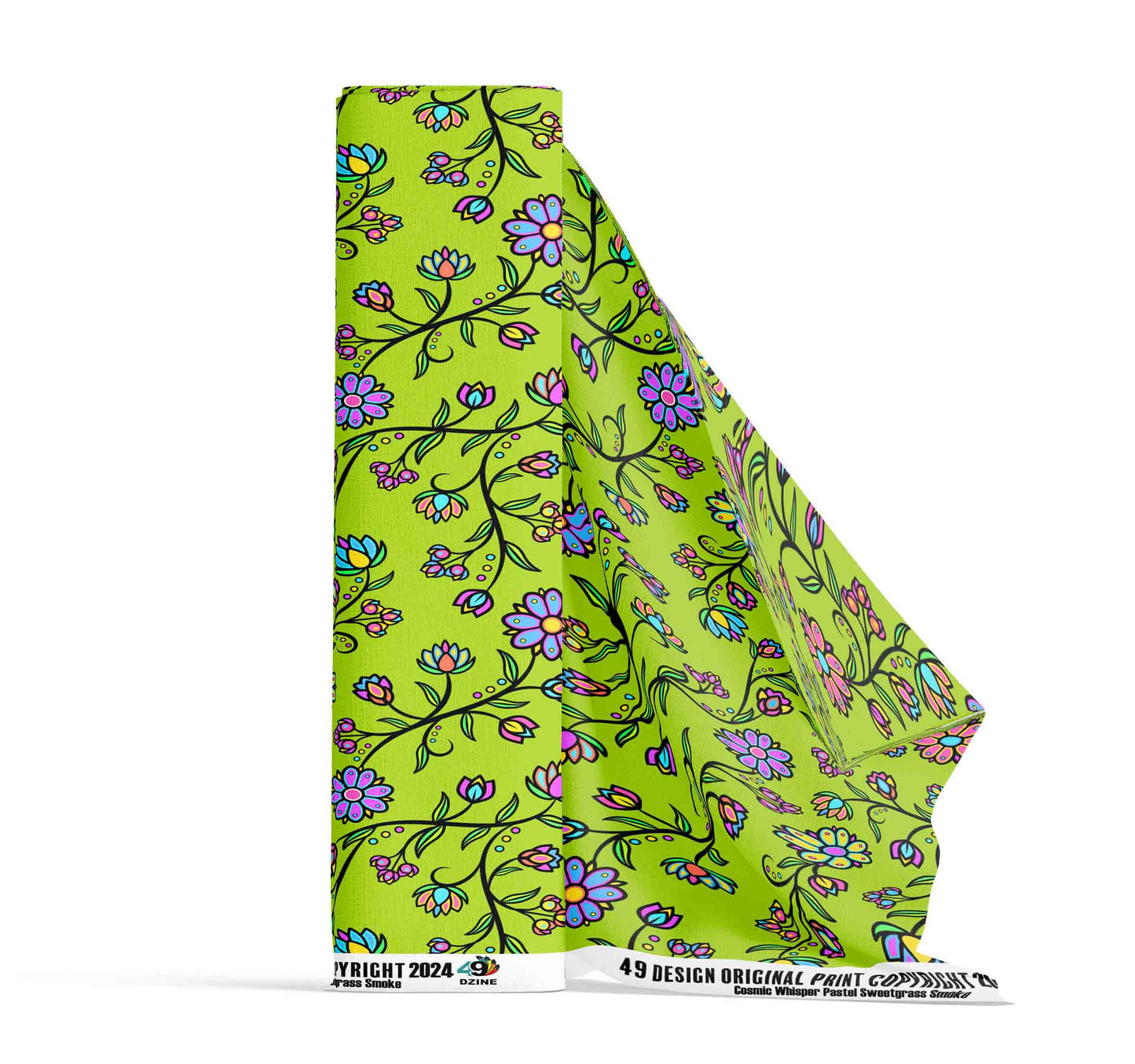 Cosmic Whisper Pastel Sweetgrass Smoke Fabric
