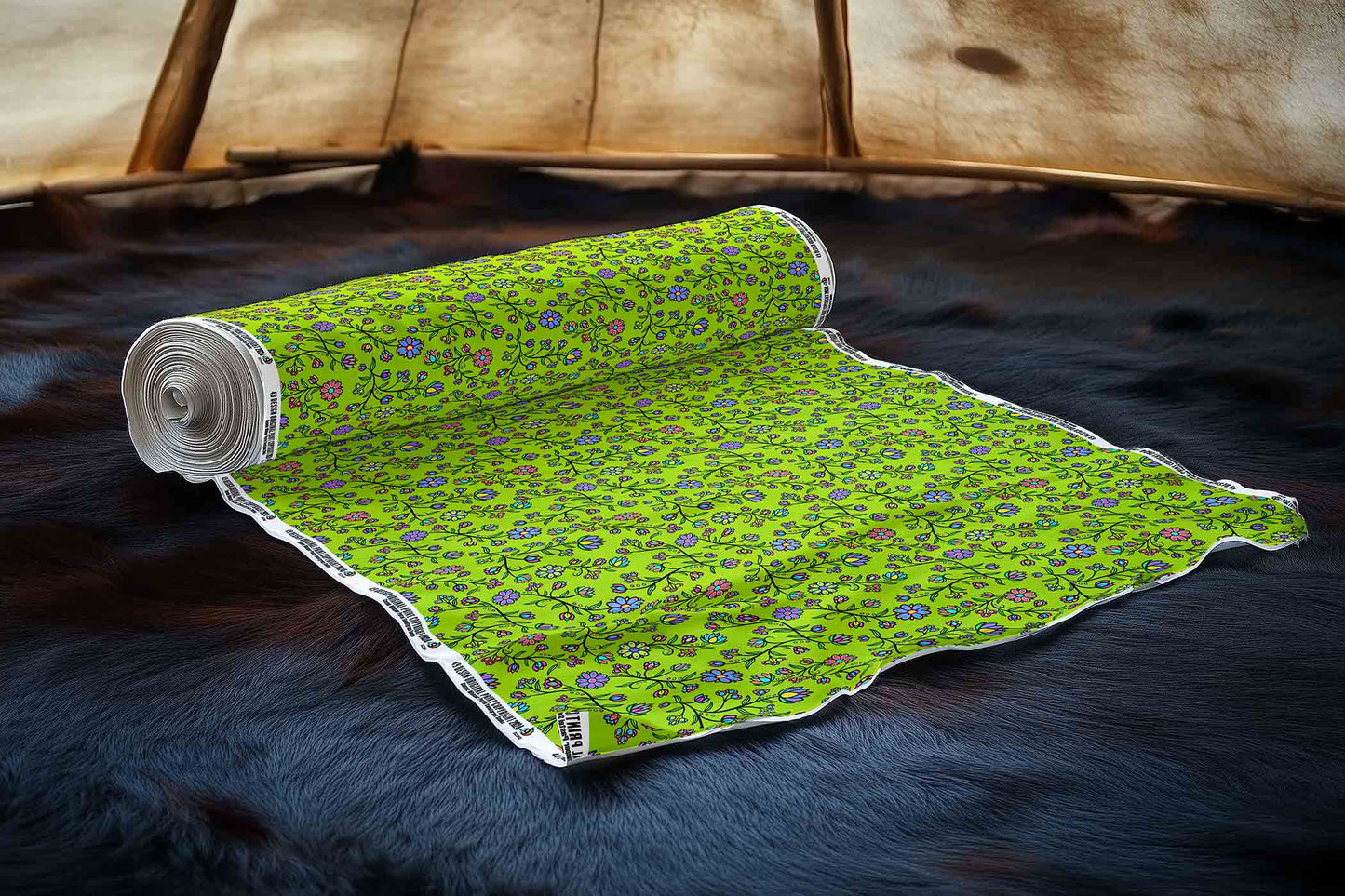 Cosmic Whisper Pastel Sweetgrass Smoke Fabric