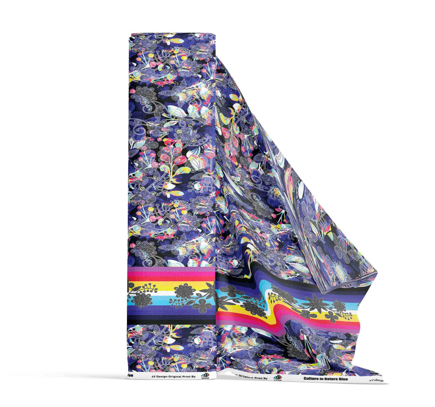 Culture in Nature Blue Fabric