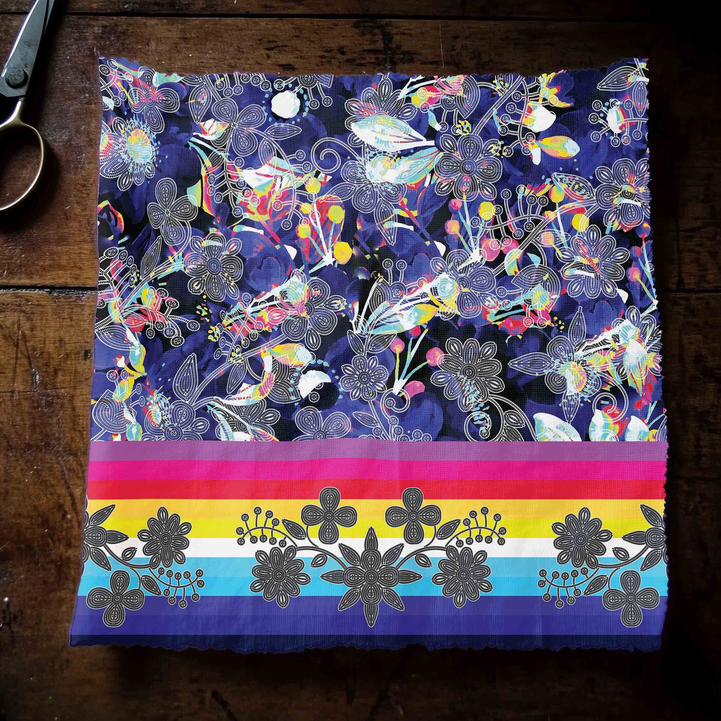 Culture in Nature Blue Fabric