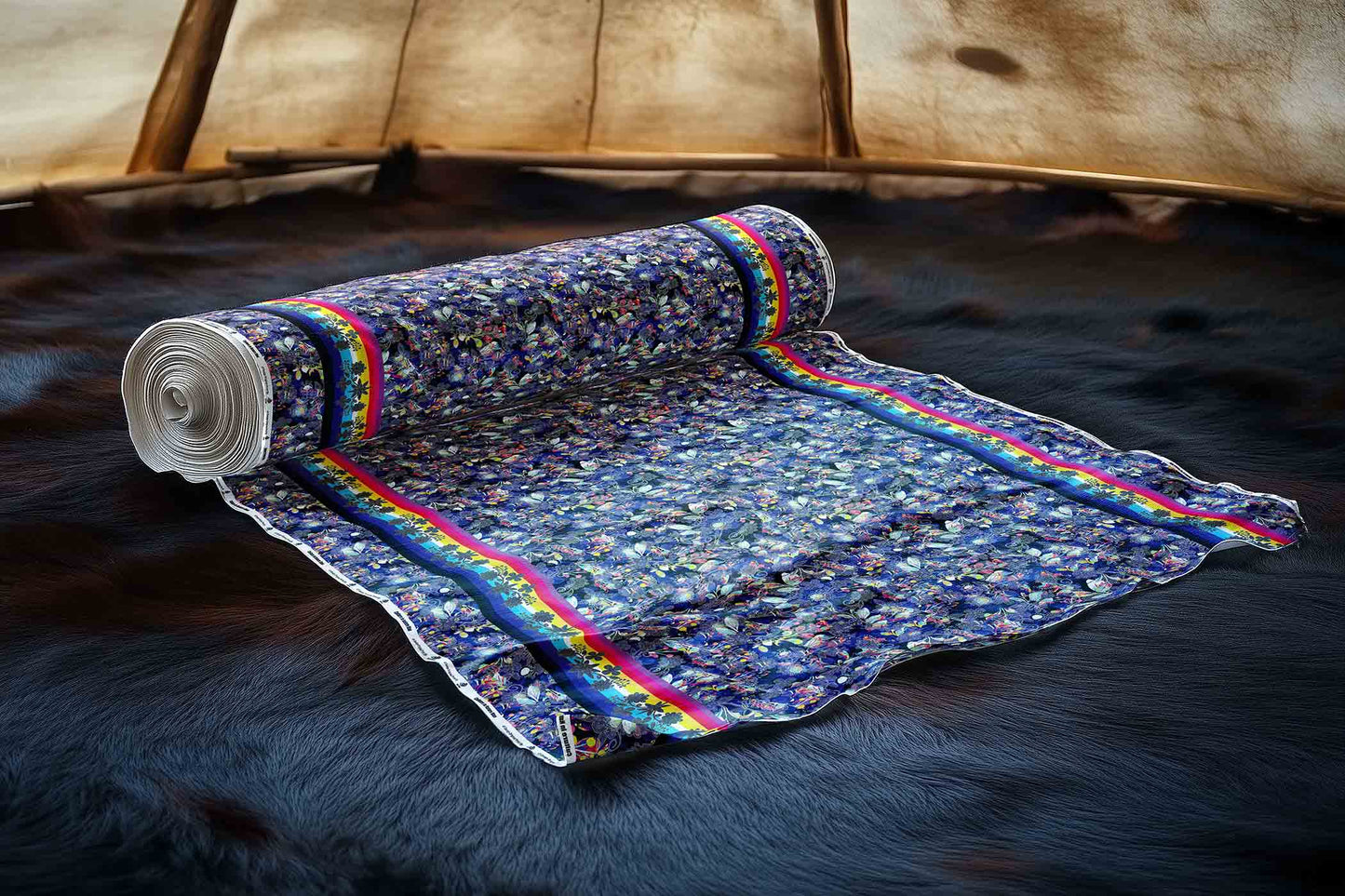 Culture in Nature Blue Fabric