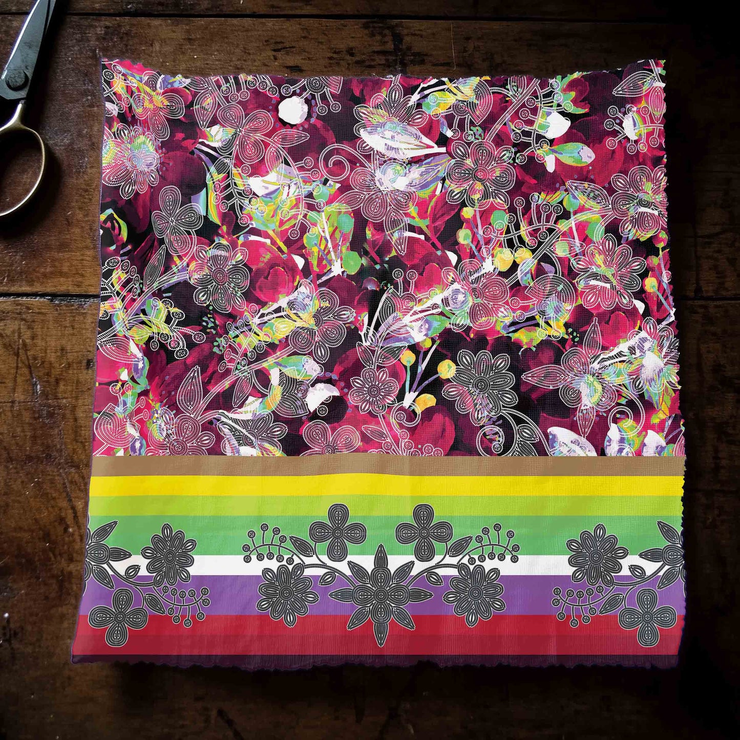 Culture in Nature Maroon Fabric