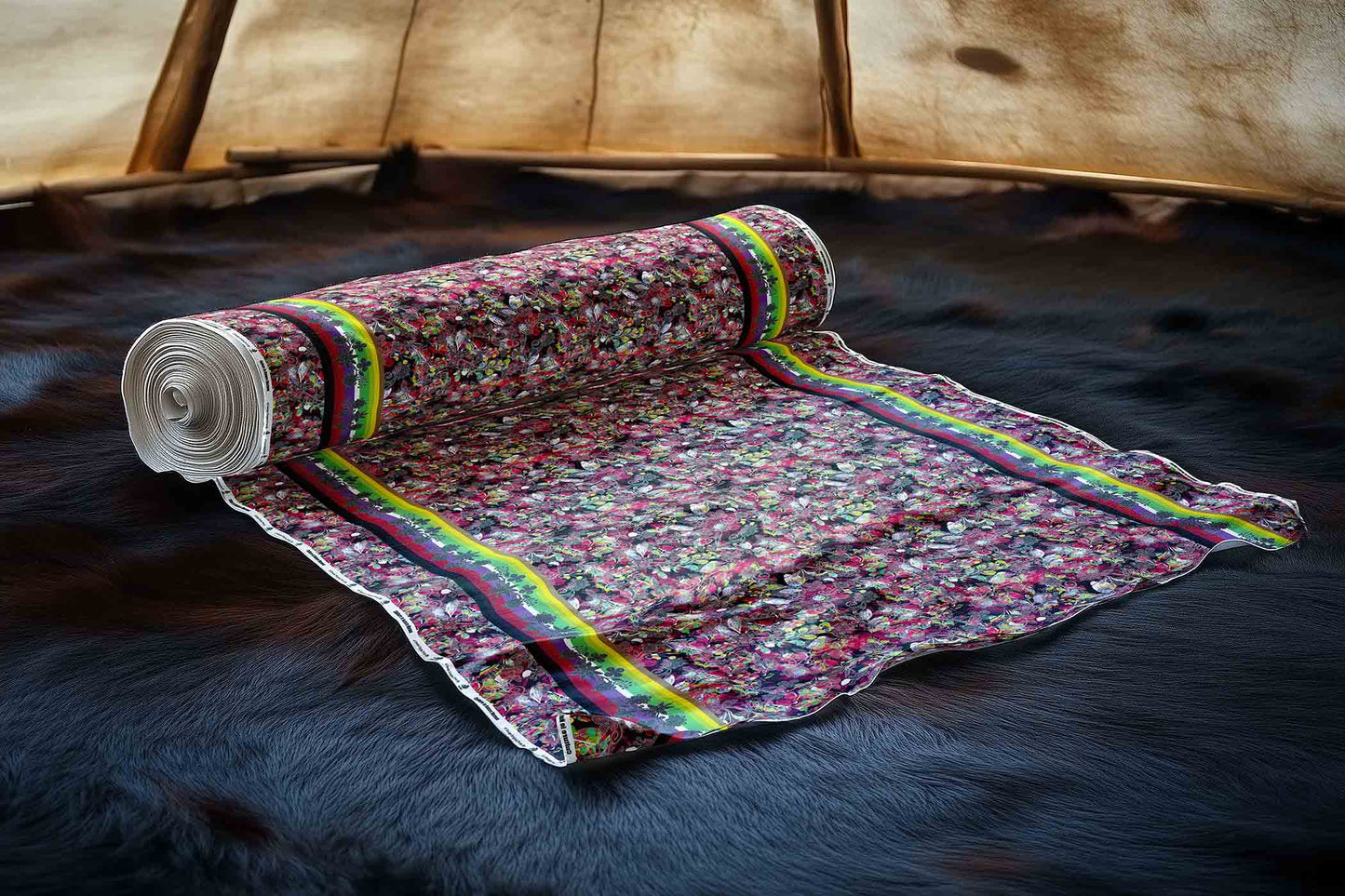 Culture in Nature Maroon Fabric
