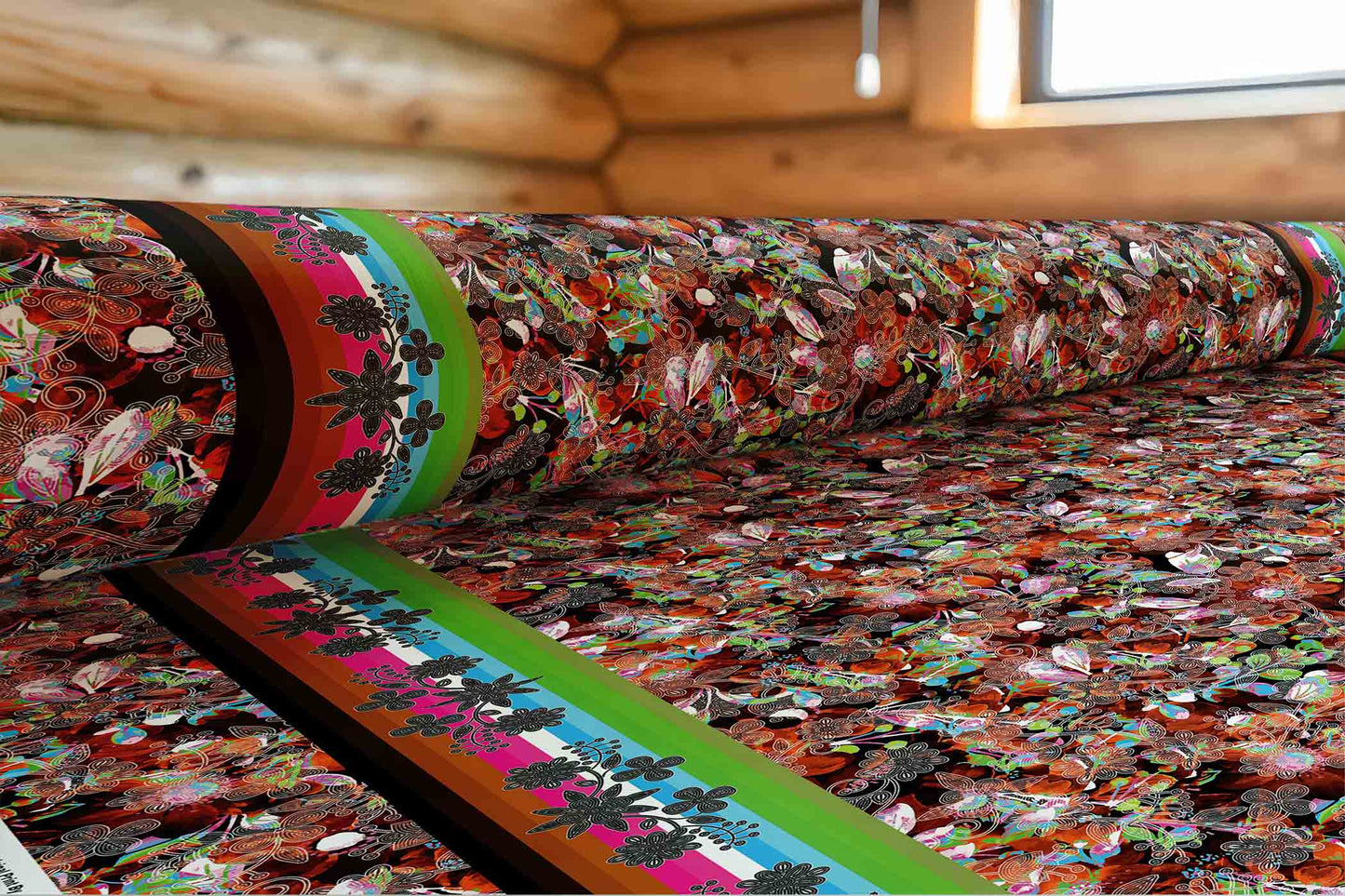 Culture in Nature Orange Fabric
