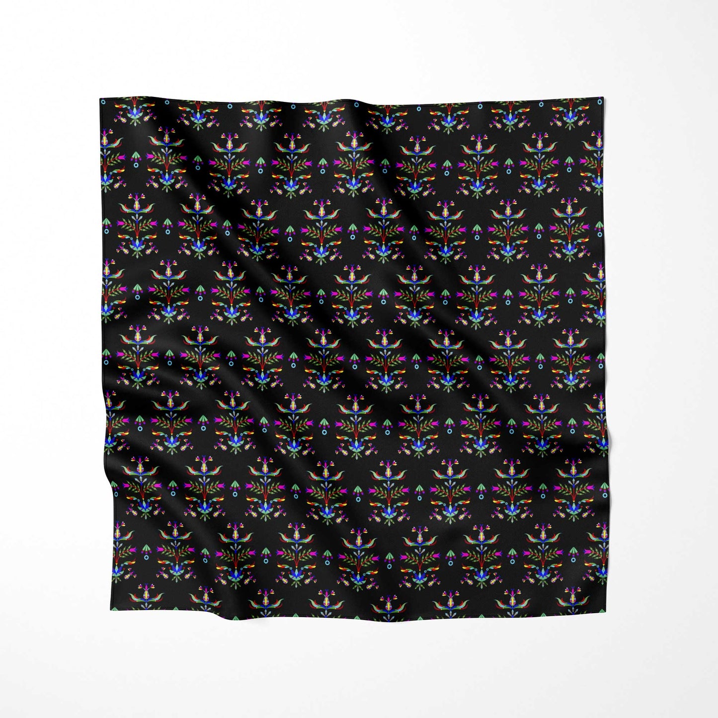 Dakota Damask Black Fabric