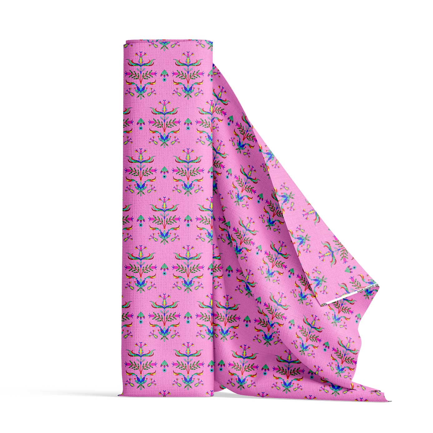 Dakota Damask Cheyenne Pink Fabric