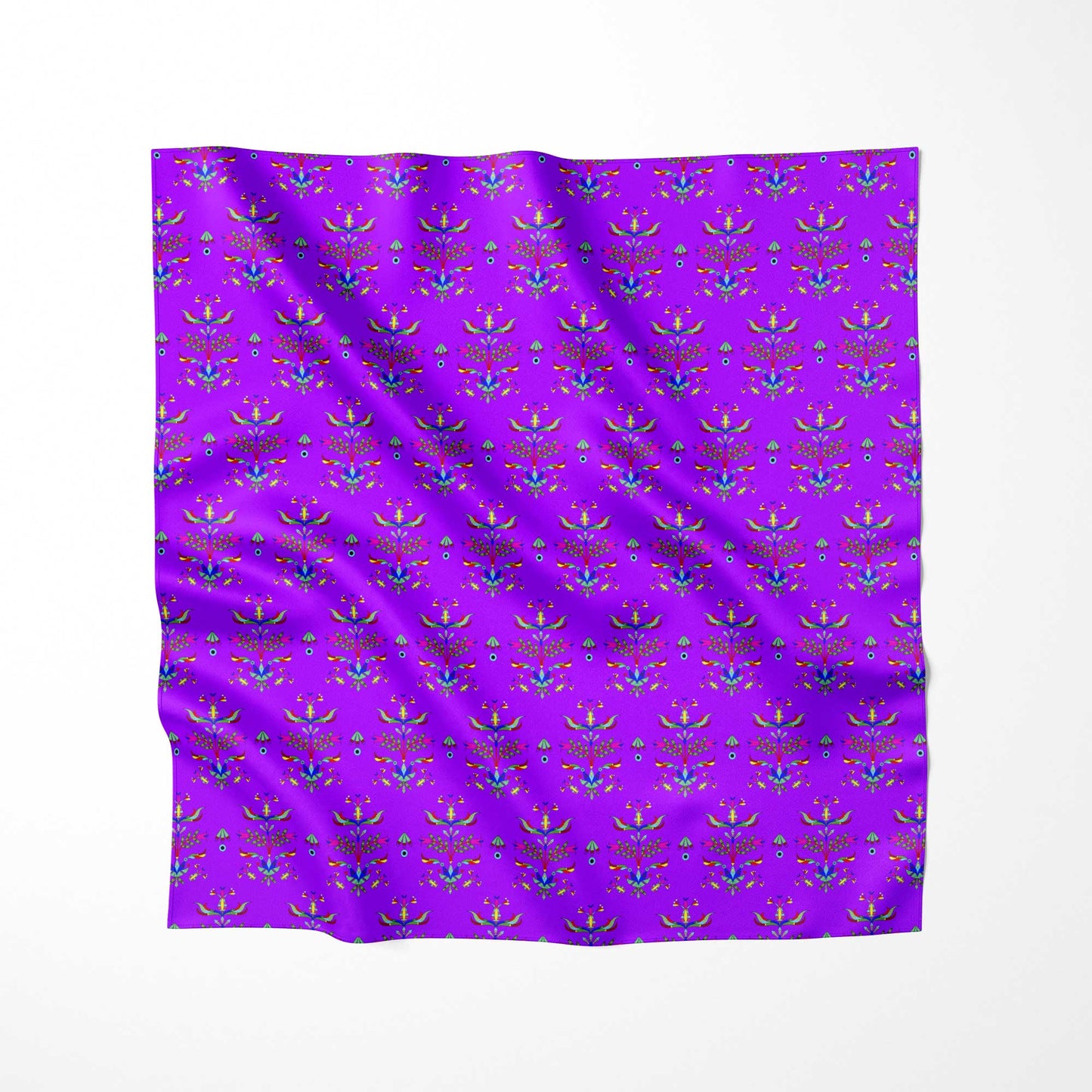 Dakota Damask Purple Fabric