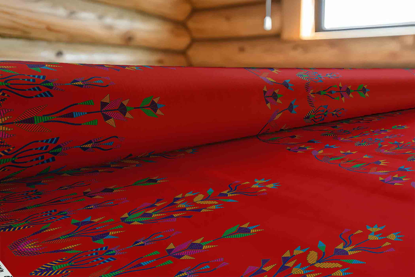 Dakota Diamond Memories Rouge Fabric