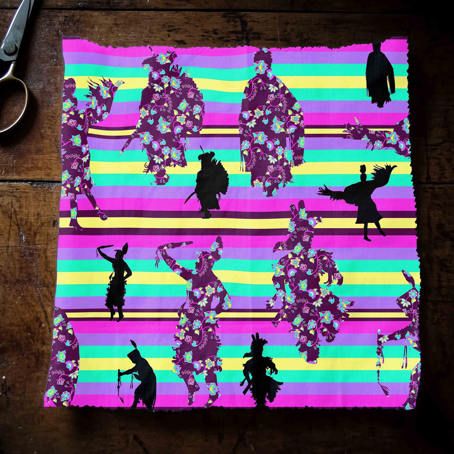 Dancers Floral Contest Fabric