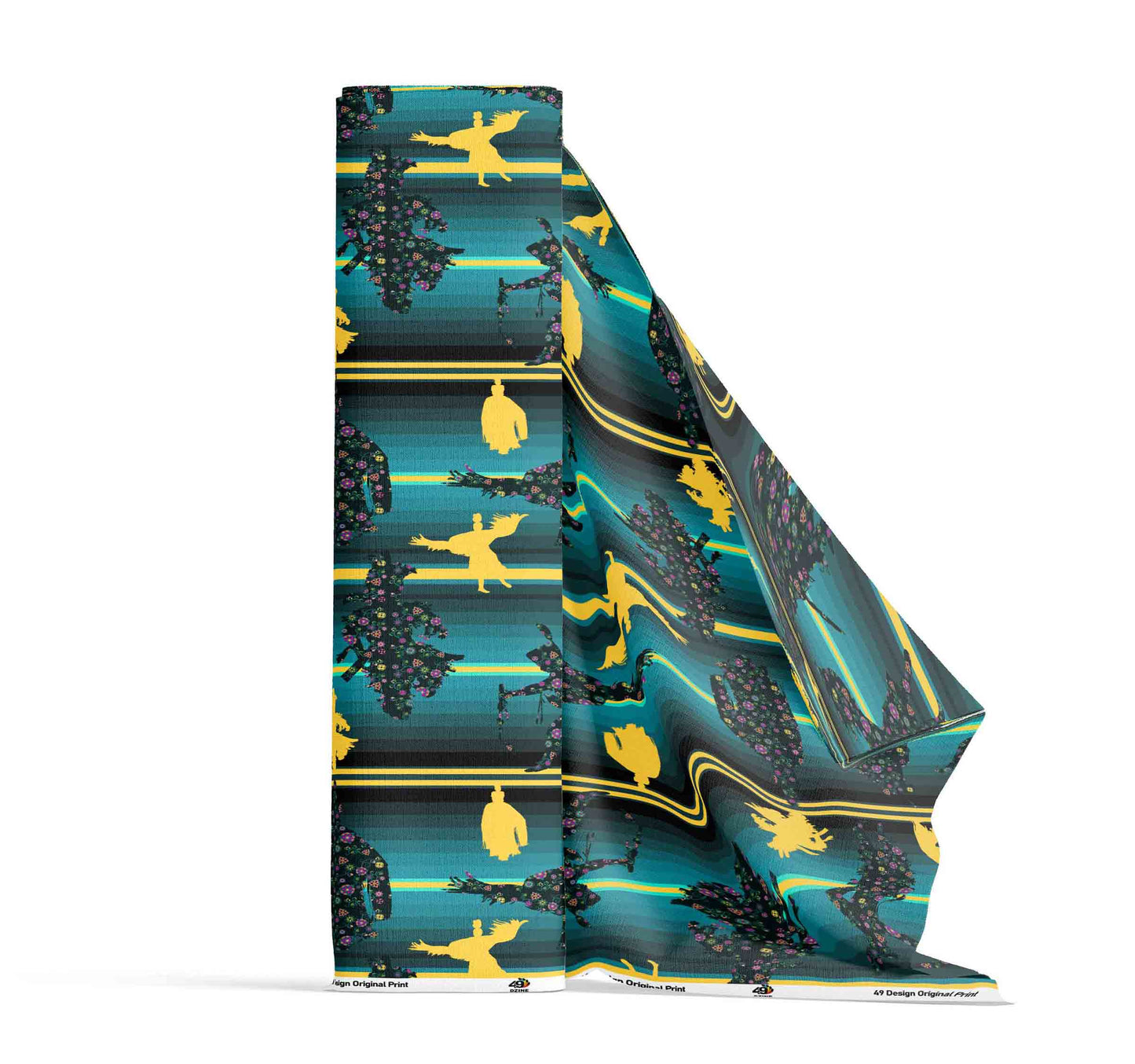 Dancers Inspire Green Fabric