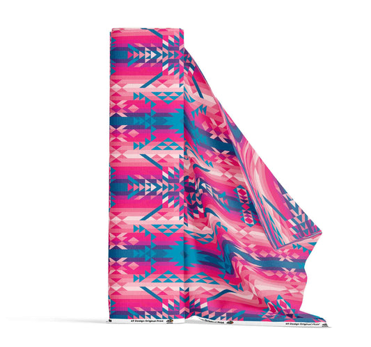 Desert Geo Blue Fabric