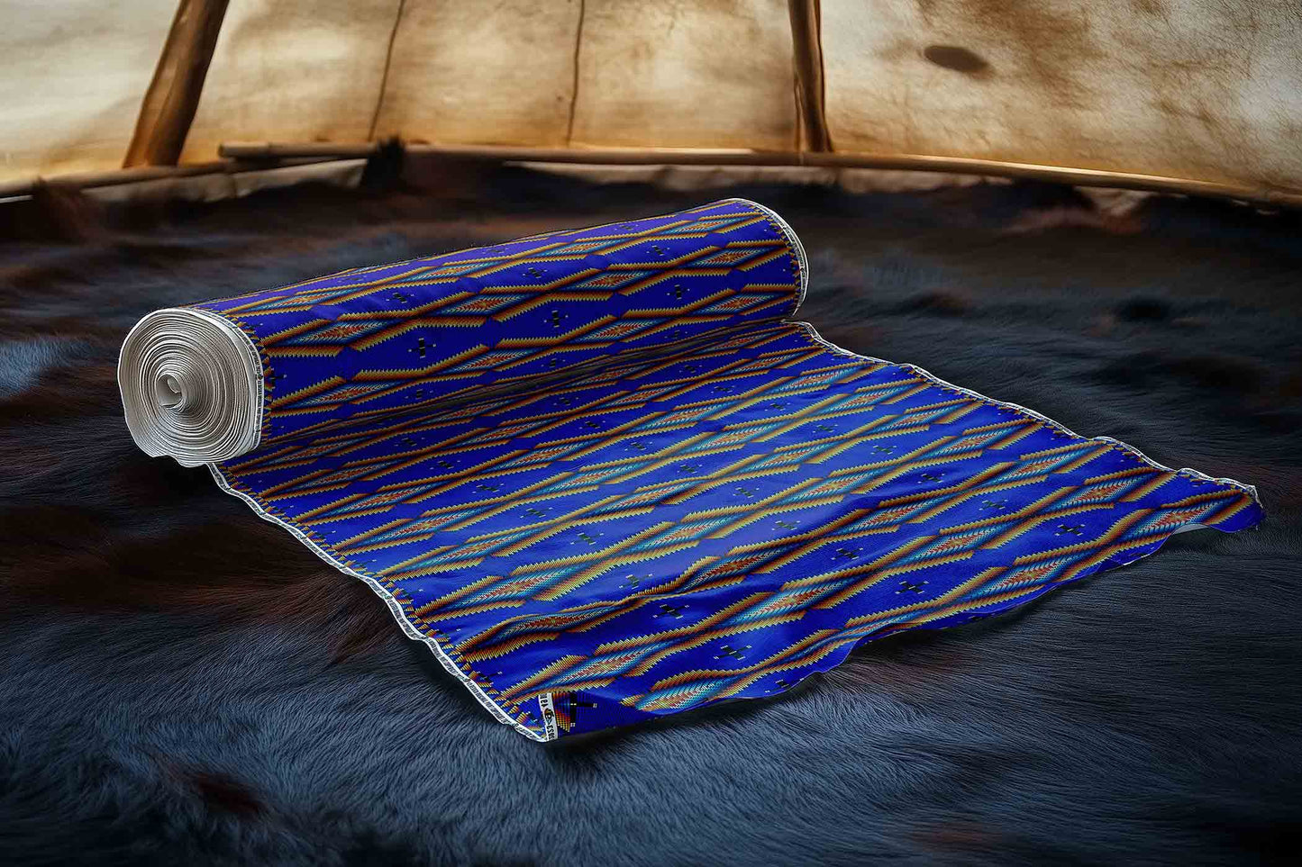 Diamond in the Bluff Blue Fabric