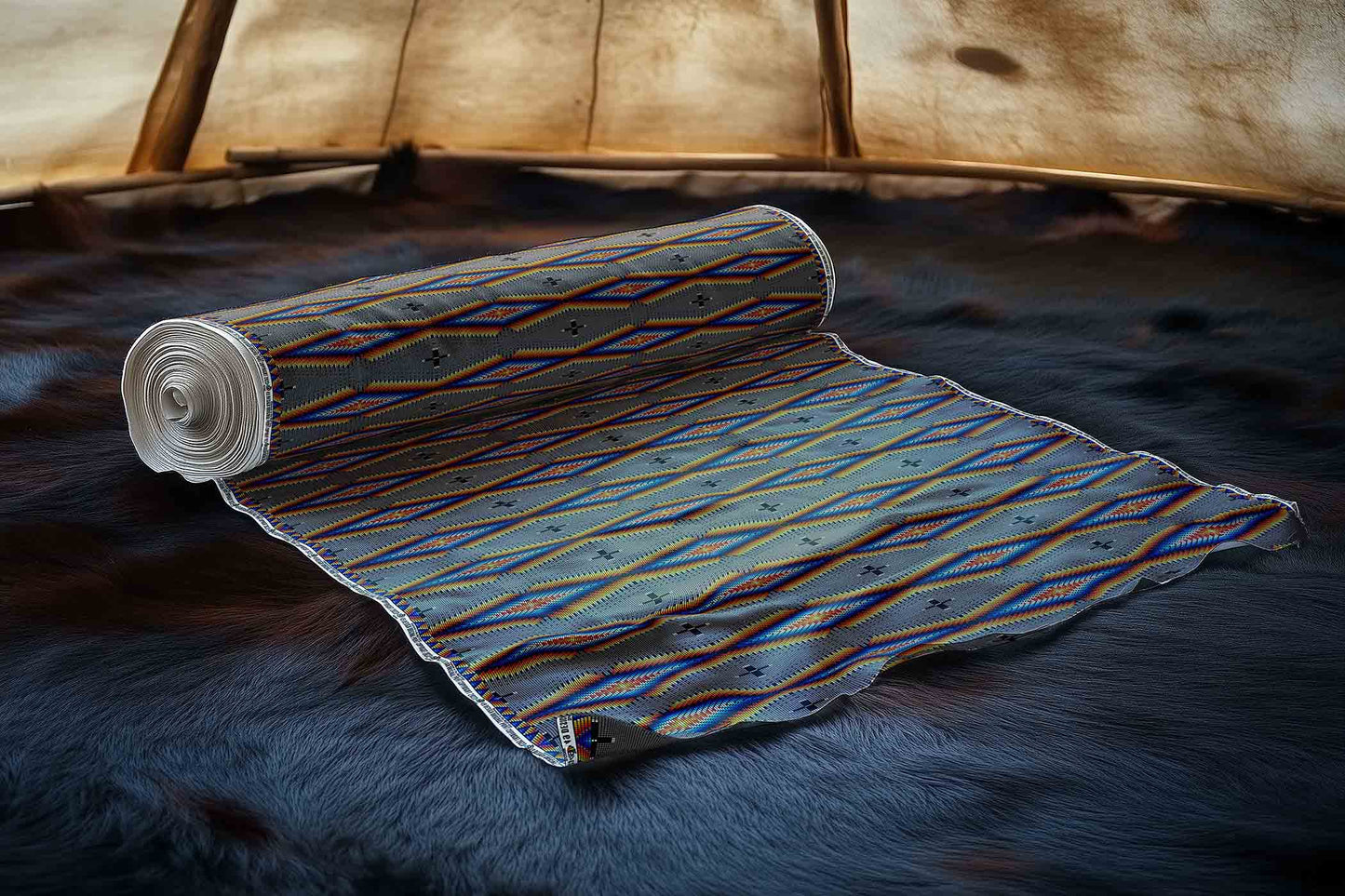 Diamond in the Bluff Grey Fabric