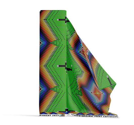Diamond in the Bluff Lime Fabric