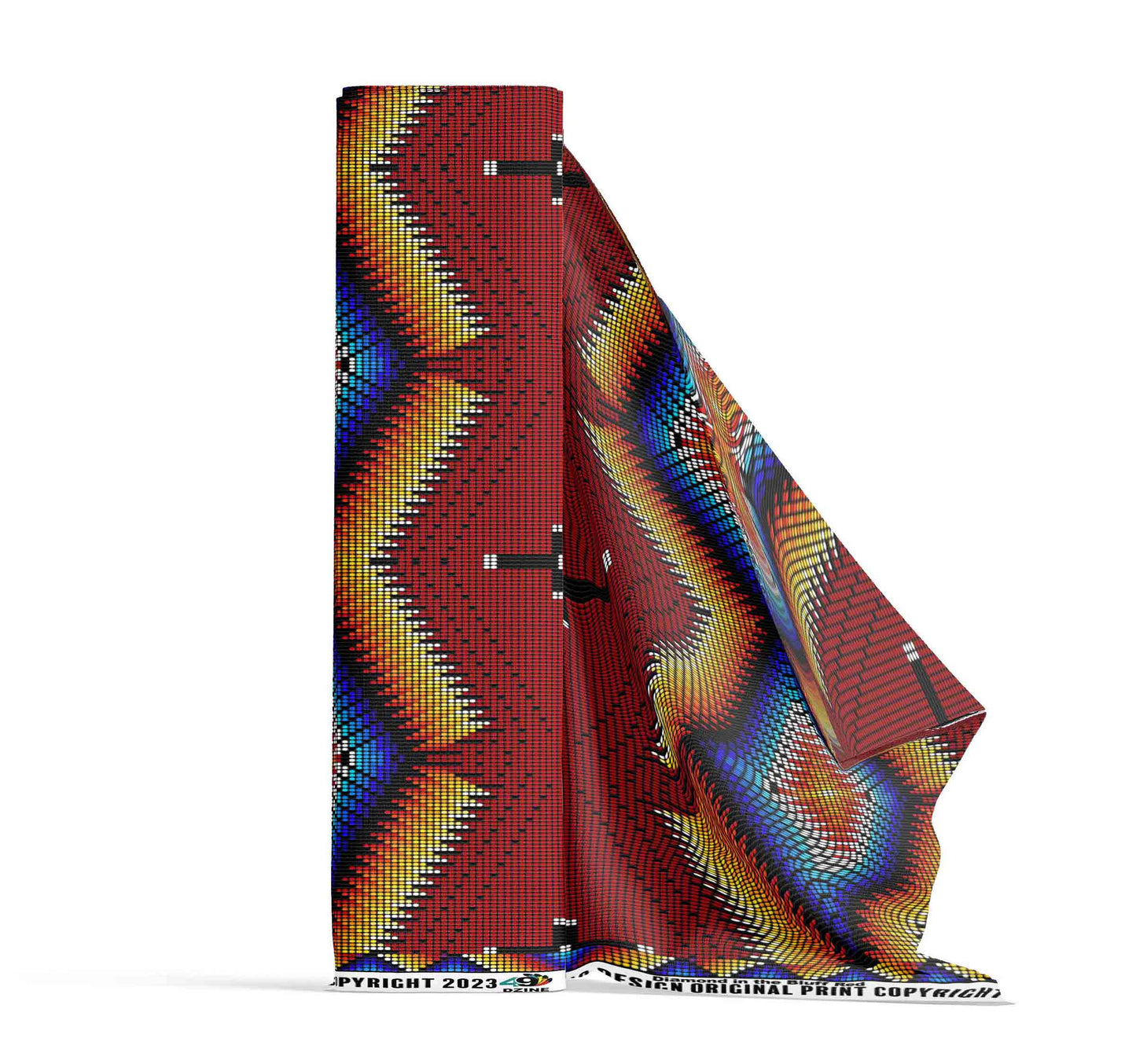 Diamond in the Bluff Red Fabric