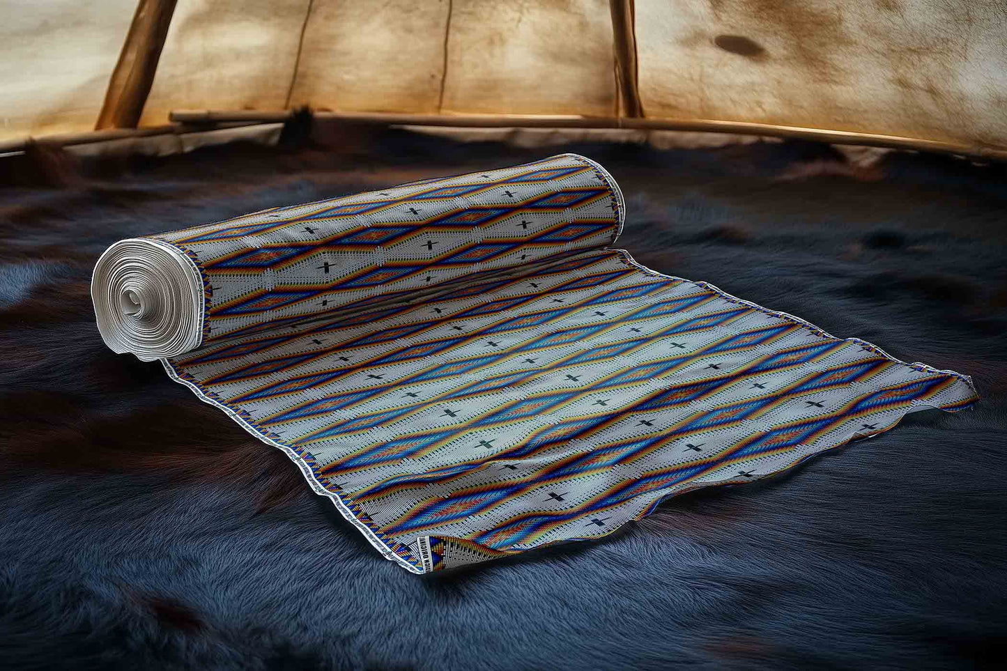 Diamond in the Bluff White Fabric