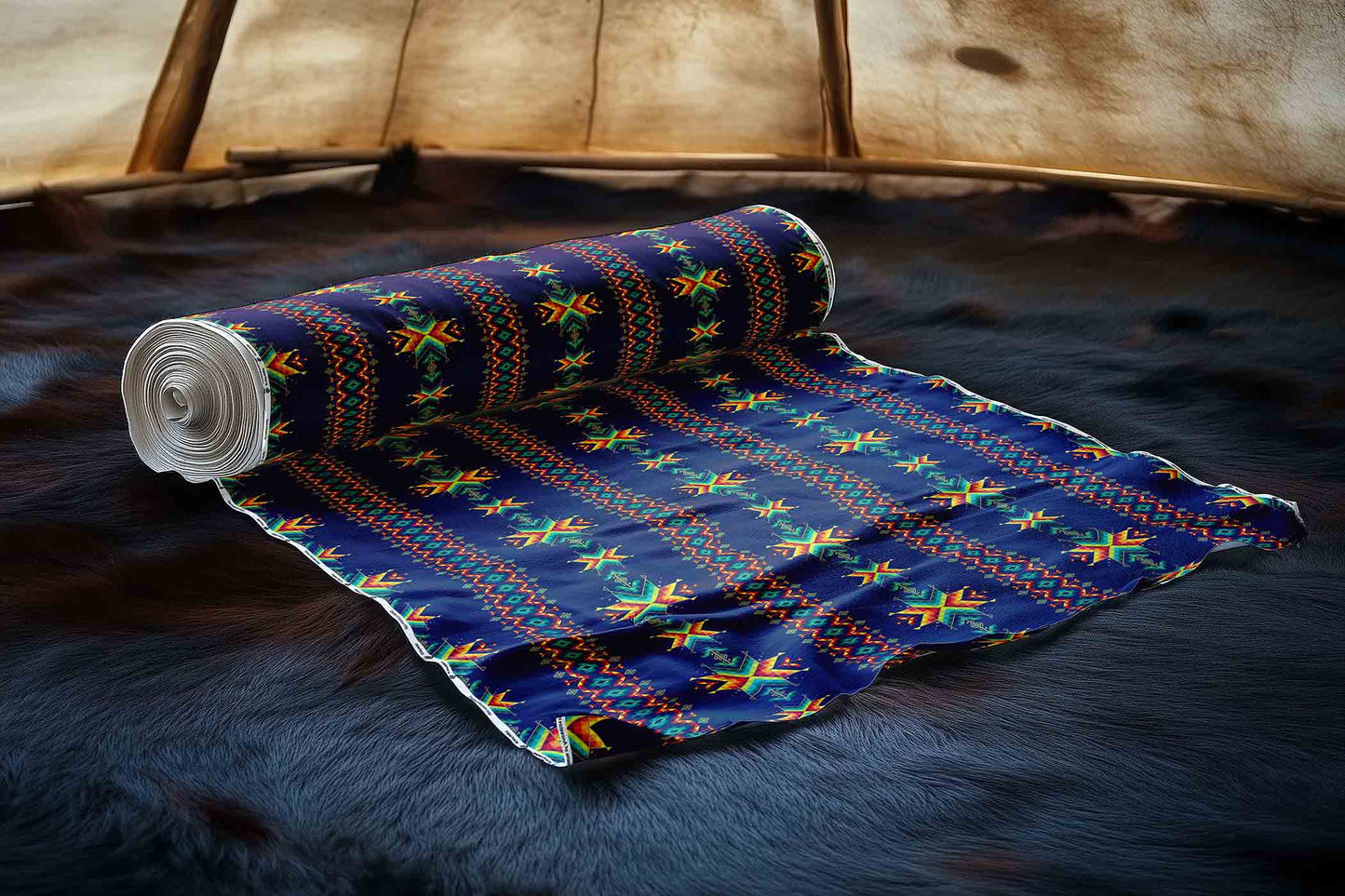 Dreams of Ancestors Indigo Fabric