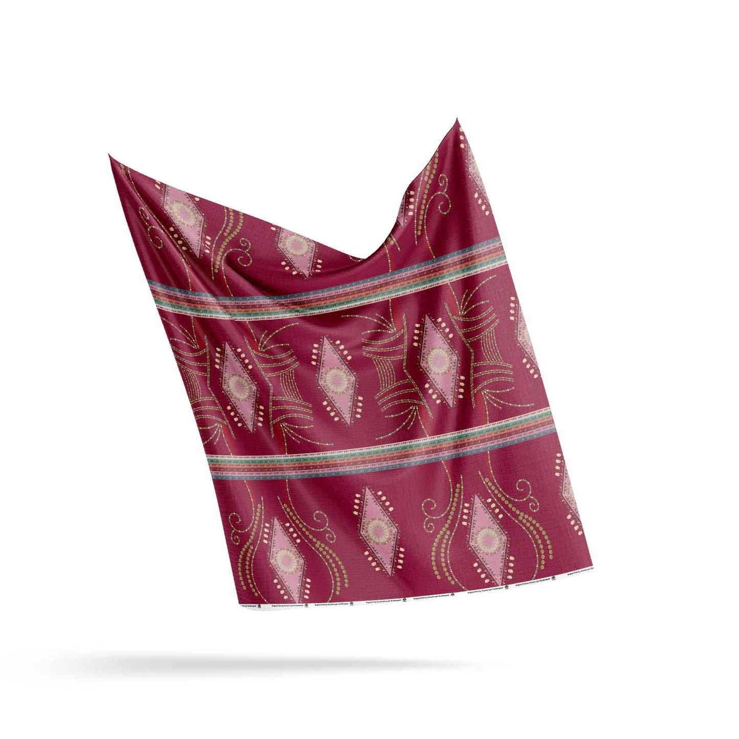 Dreams of Deco Maroon Fabric