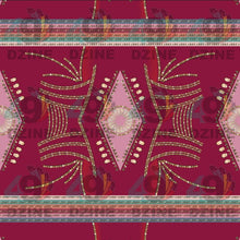 Load image into Gallery viewer, Dreams of Deco Maroon Fabric
