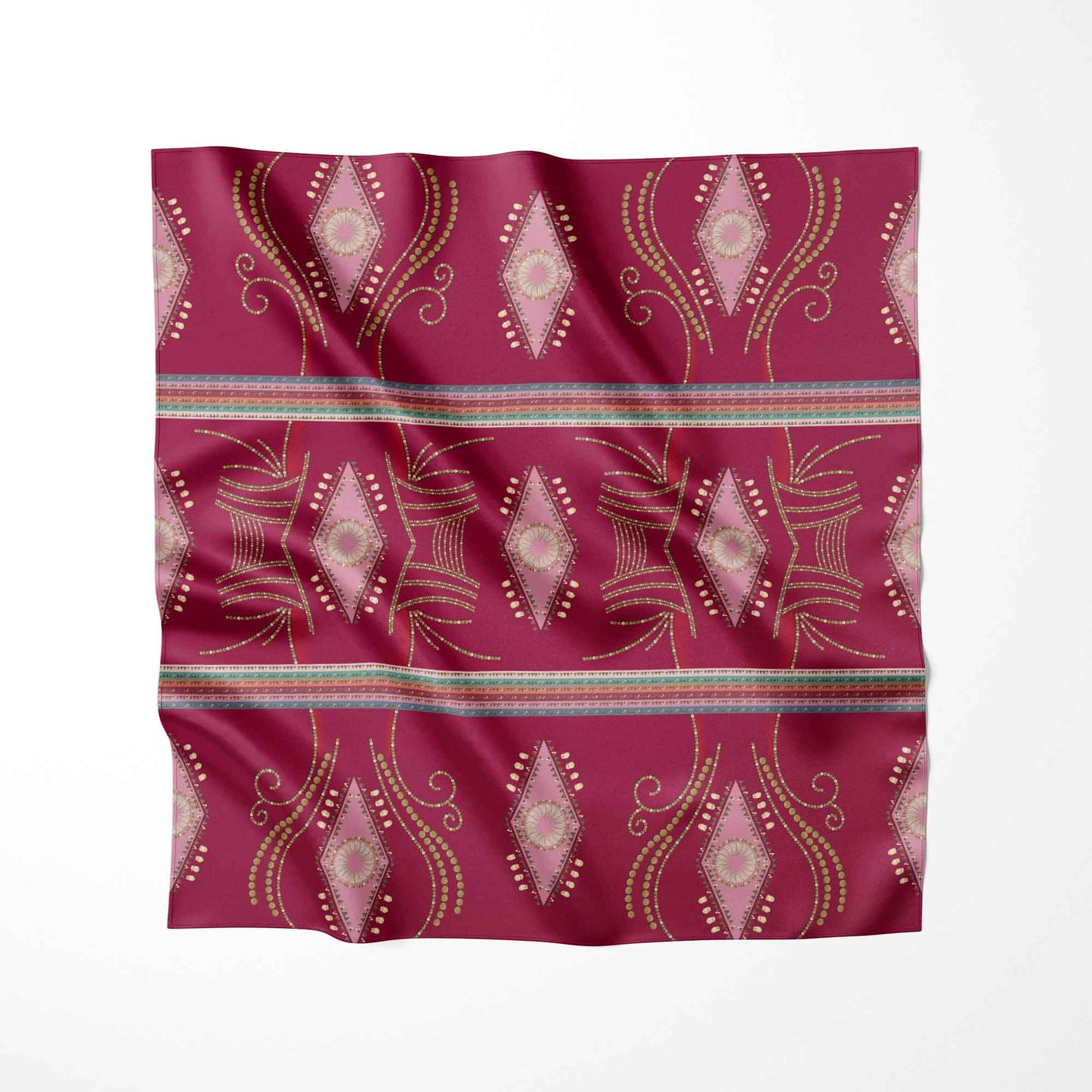 Dreams of Deco Maroon Fabric