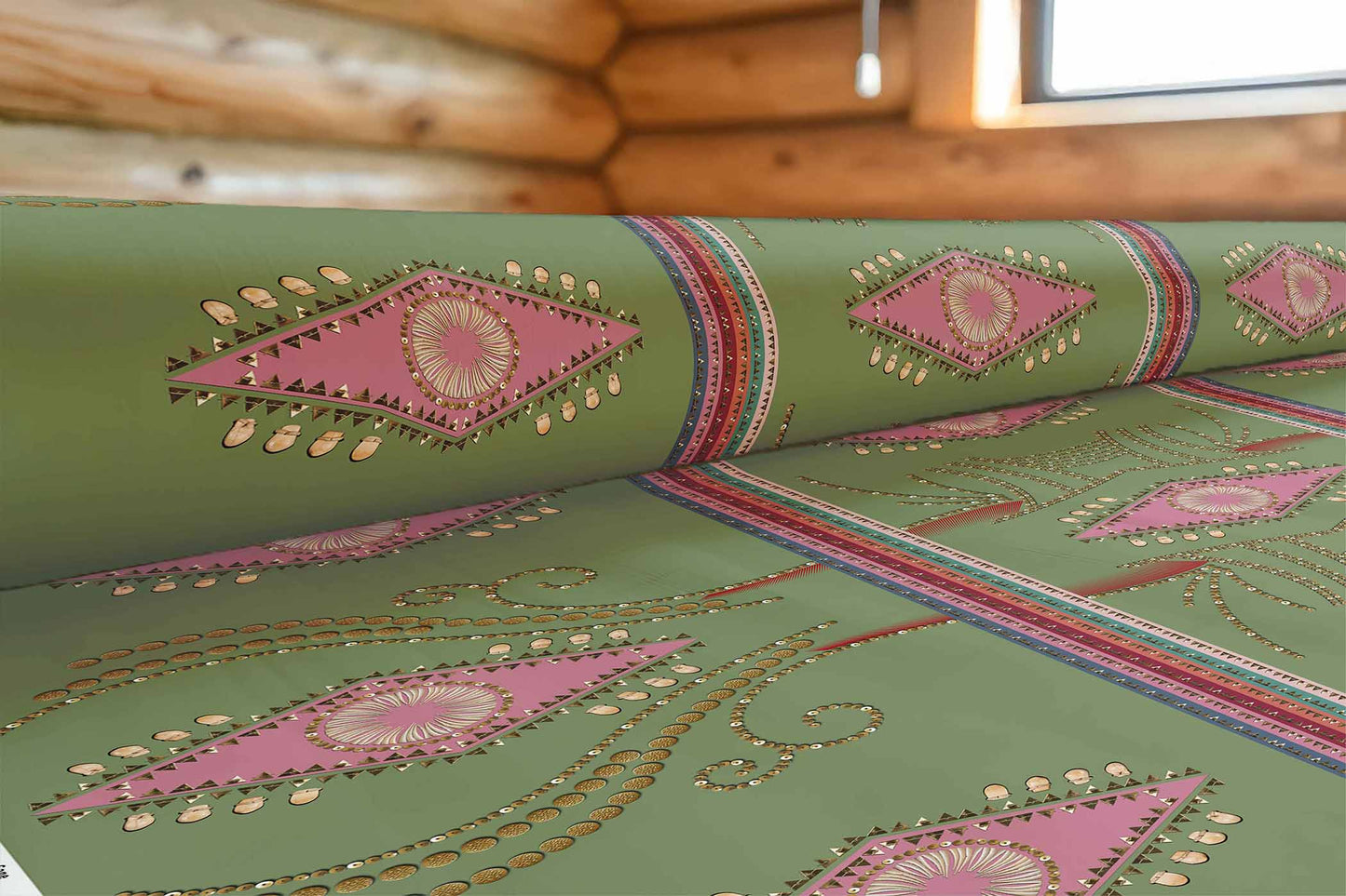 Dreams of Deco Sage Fabric