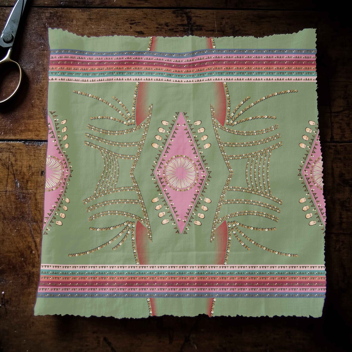 Dreams of Deco Sage Fabric
