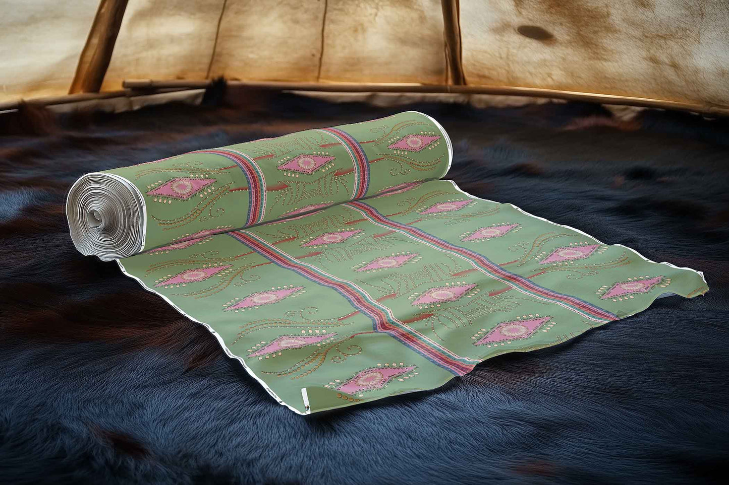 Dreams of Deco Sage Fabric