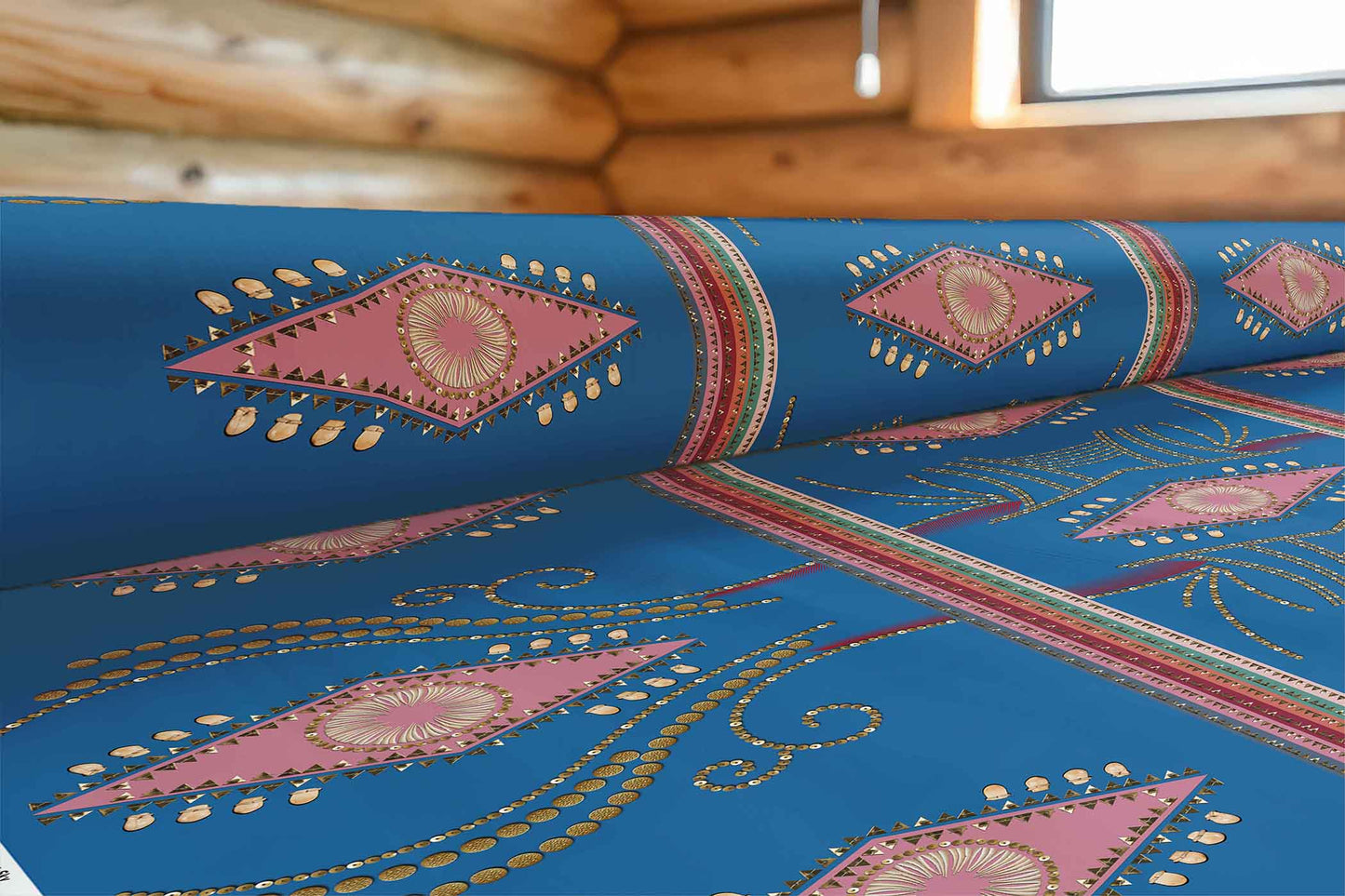 Dreams of Deco Sky Fabric