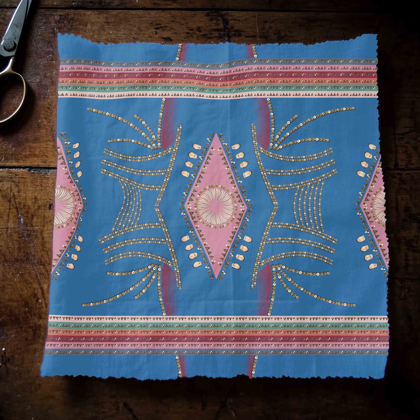 Dreams of Deco Sky Fabric