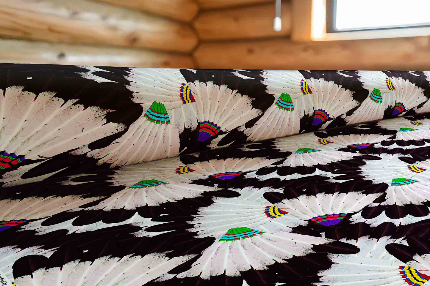 Eagle Feather Fans Fabric