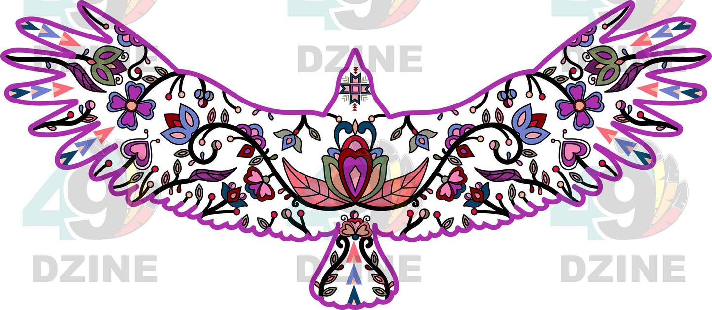 Eagle Floral Animals 02 Various Sizes
