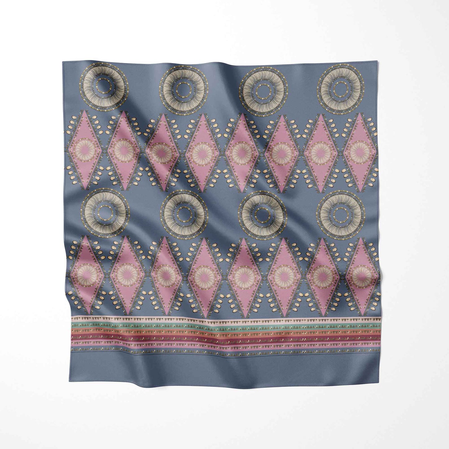 Elk Teeth Honor Blue Fabric