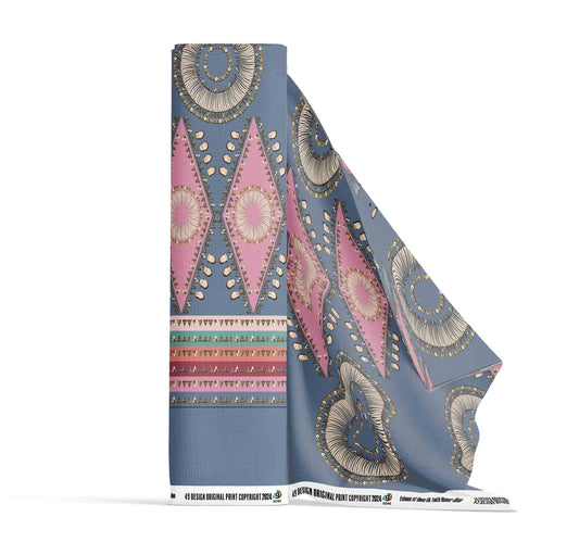 Elk Tooth Honor Blue Fabric