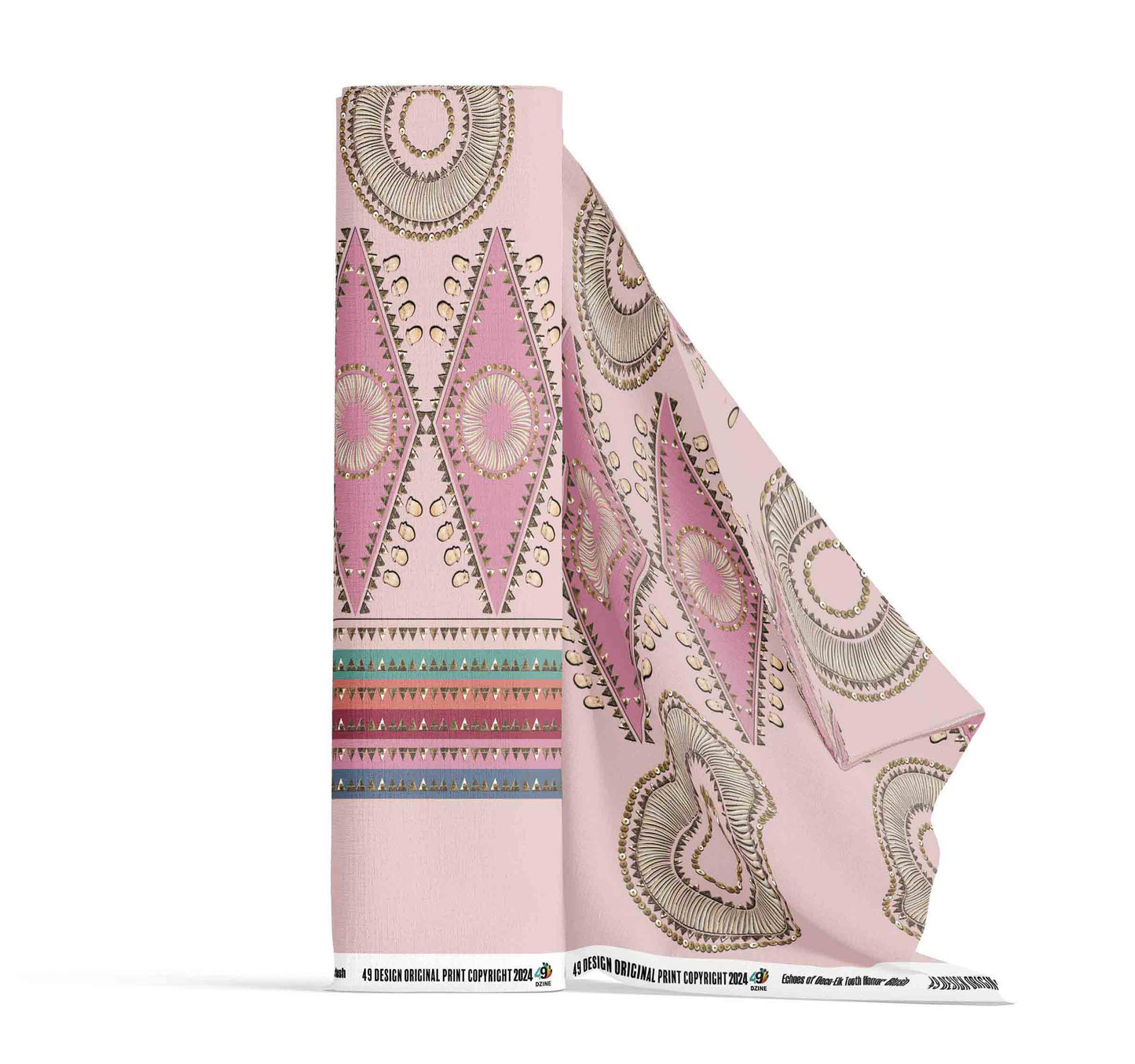 Elk Tooth Honor Blush Fabric