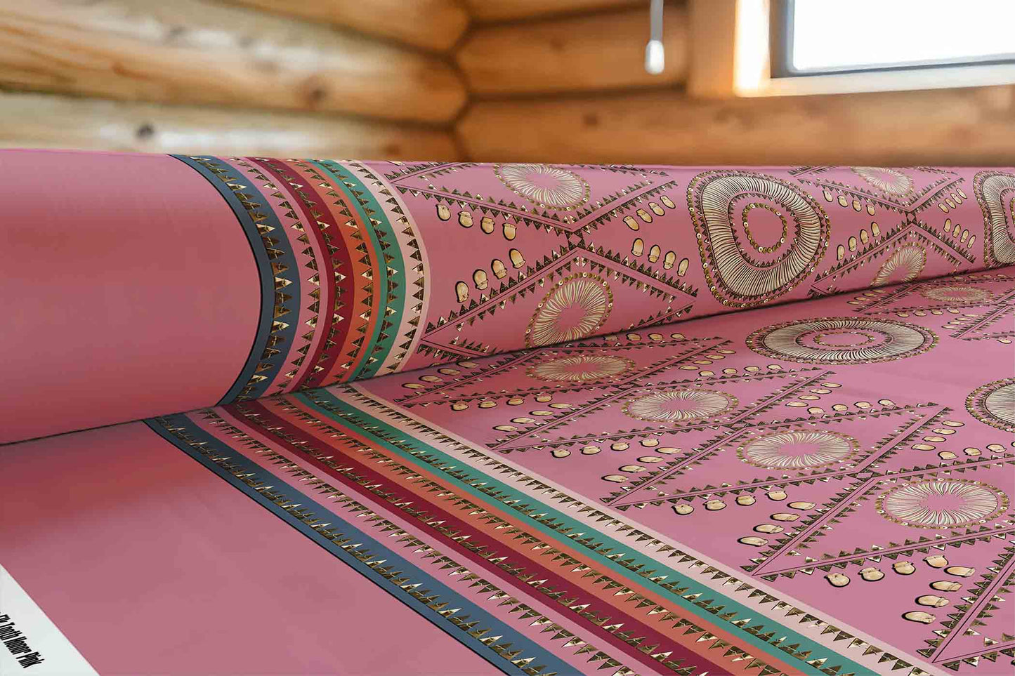 Elk Tooth Honor Pink Fabric