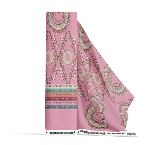 Elk Tooth Honor Pink Fabric