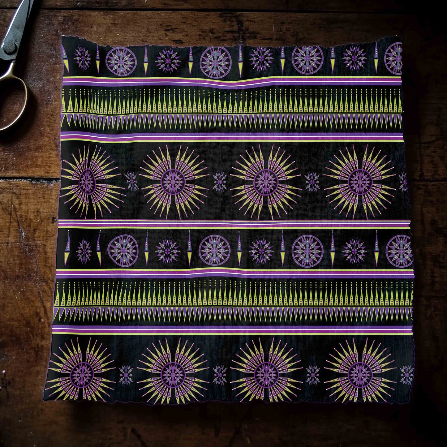 Evening Feather Wheel Fabric