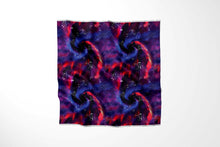 Load image into Gallery viewer, Animal Ancestors Blue Pink Swirl Fabric
