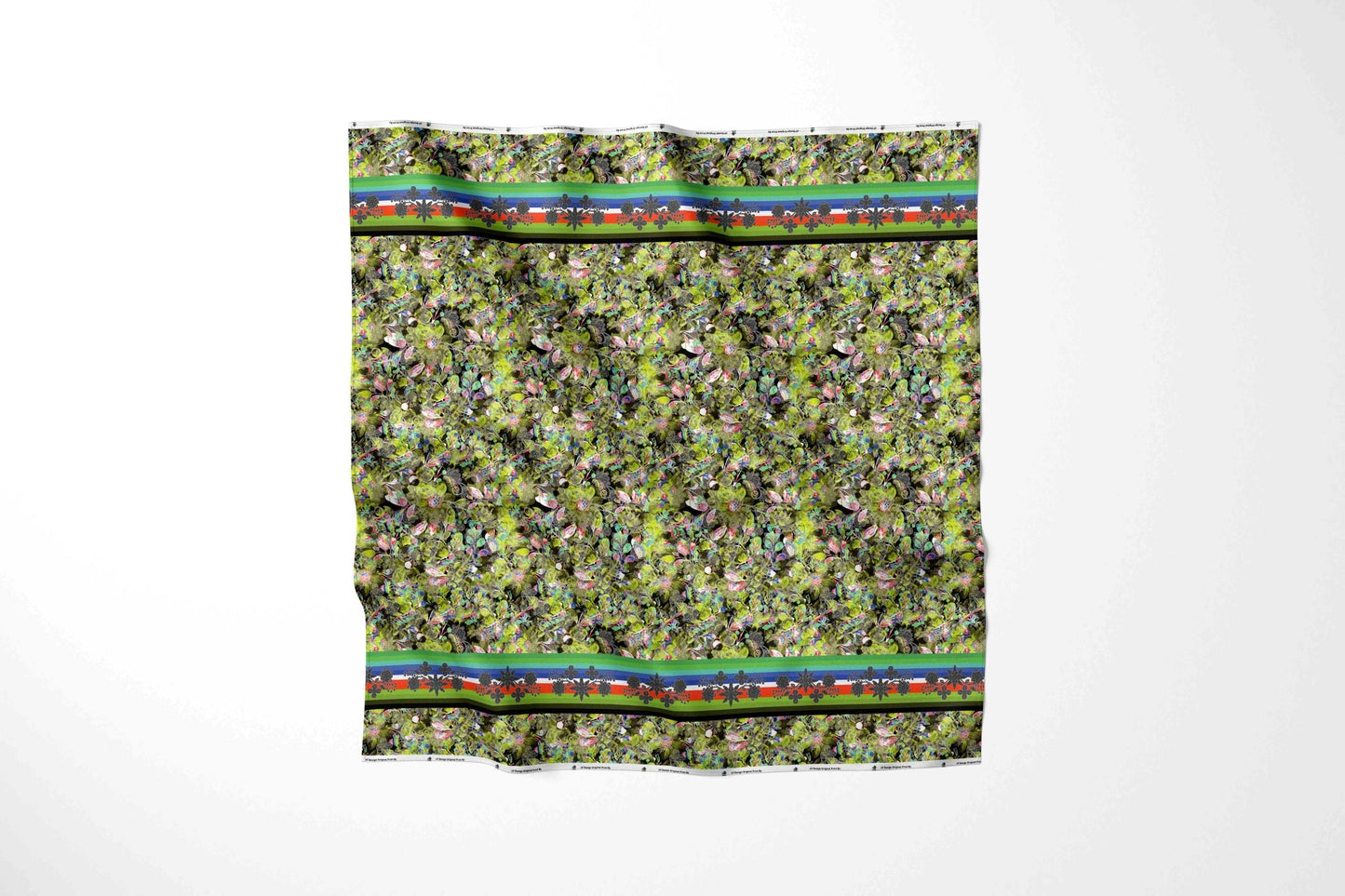 Culture in Nature Green Leaf Fabric