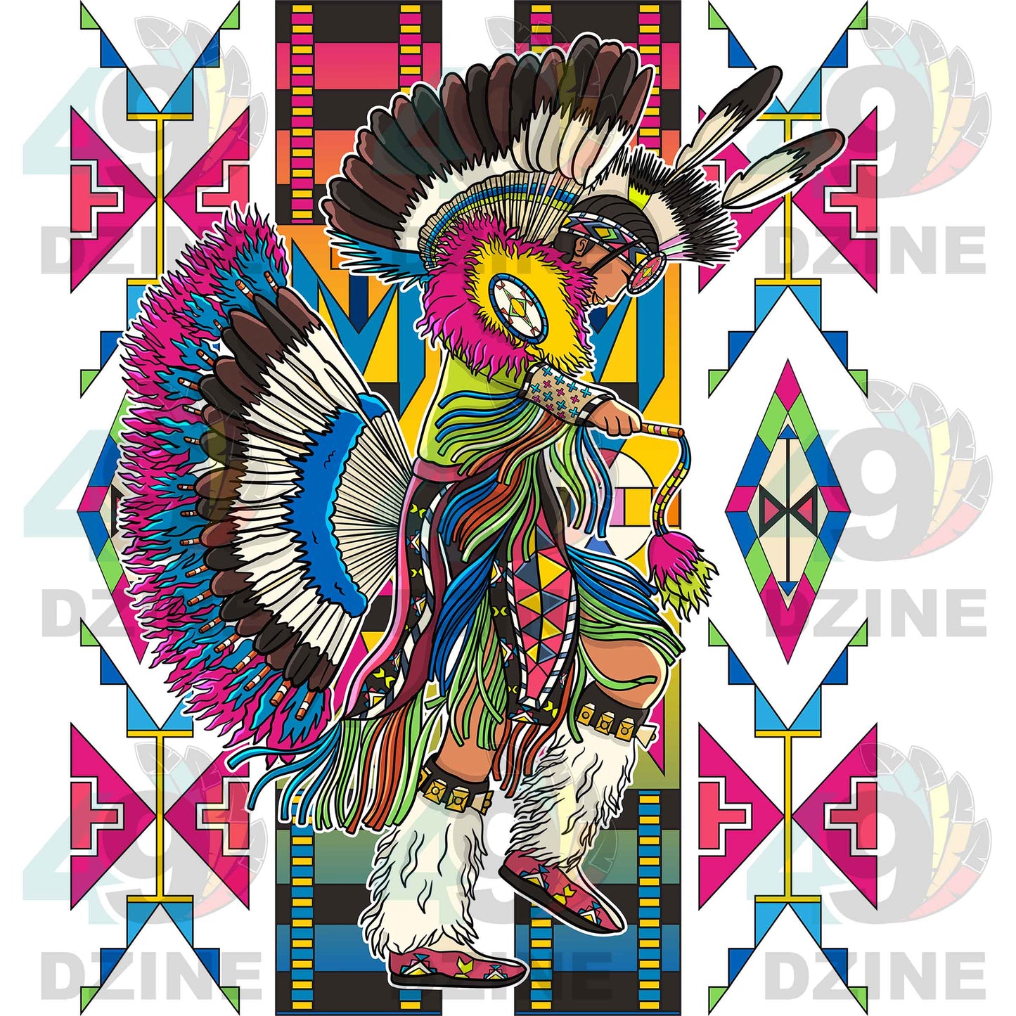 Fancy Dancer 1 Geometric