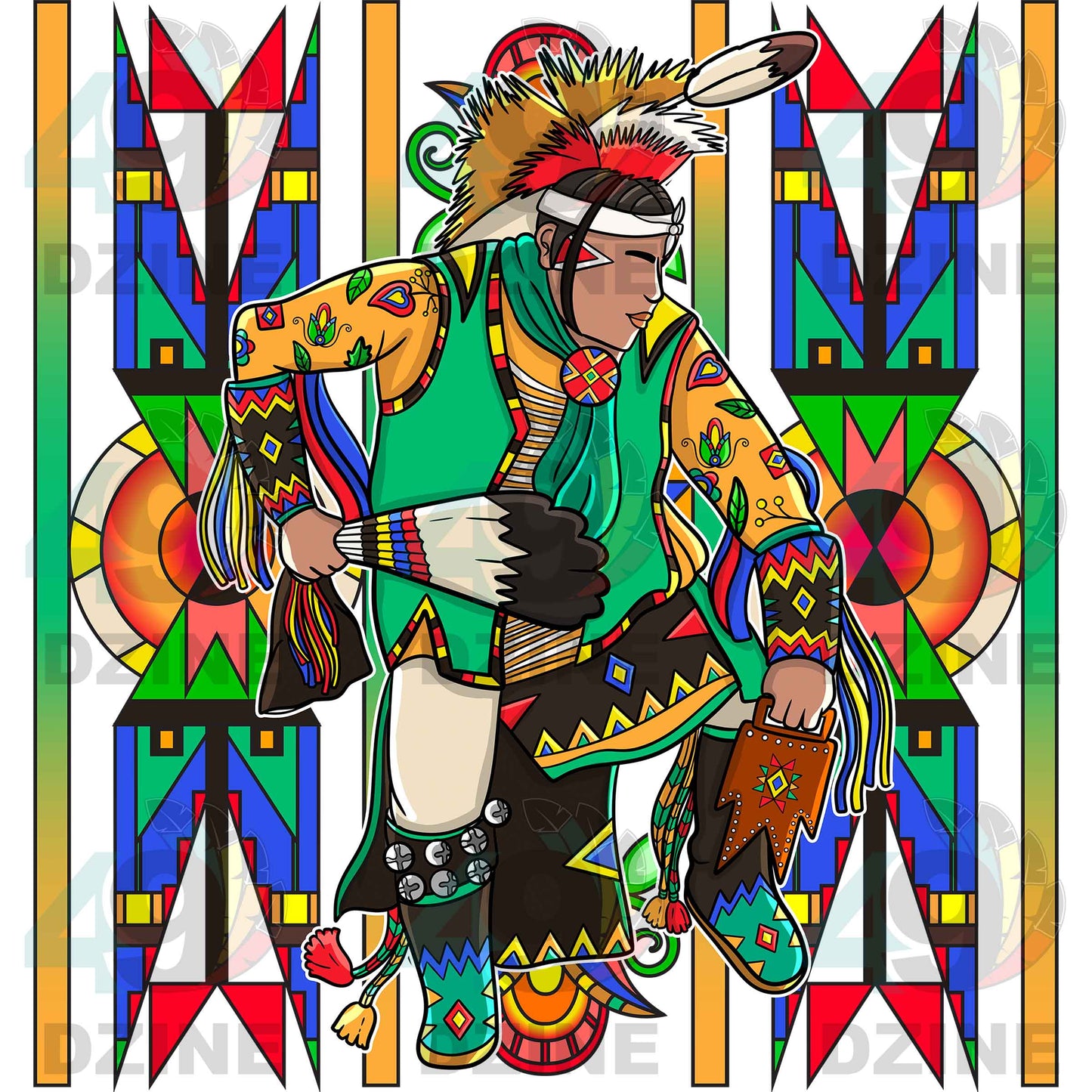 Fancy Dancer 13 Geometric