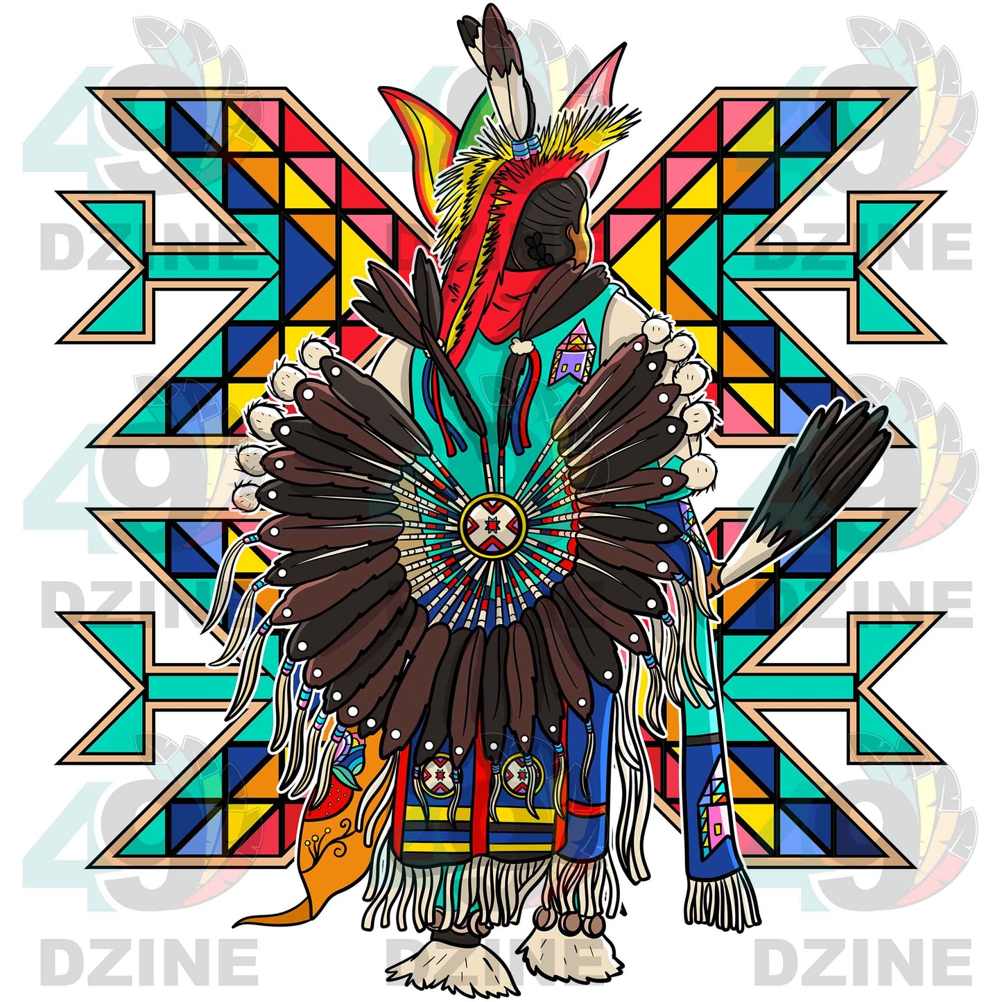 Fancy Dancer 16 Geometric