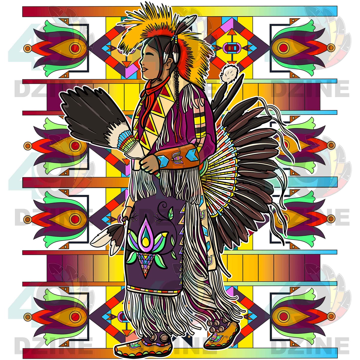 Fancy Dancer 17 Geometric