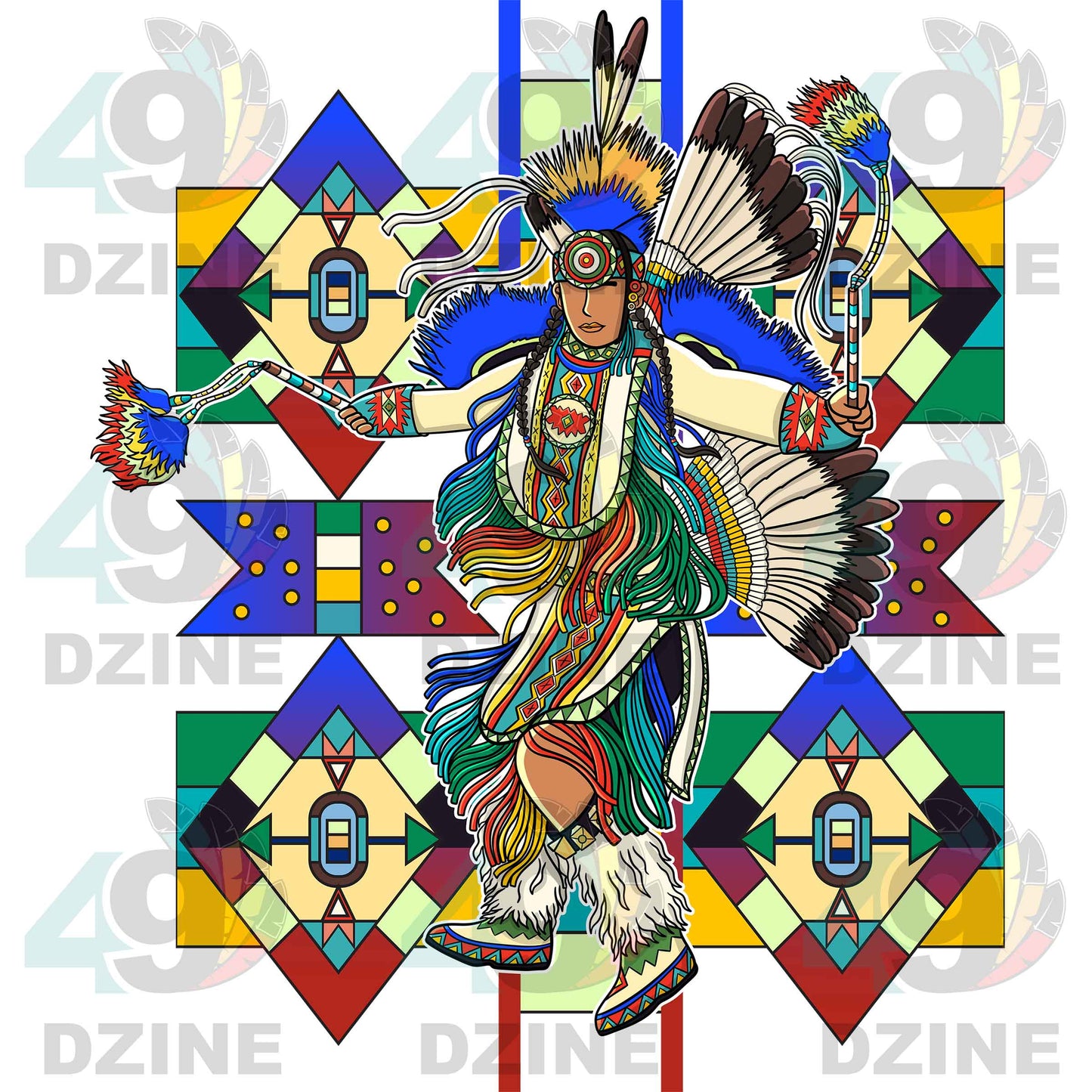 Fancy Dancer 2 Geometric