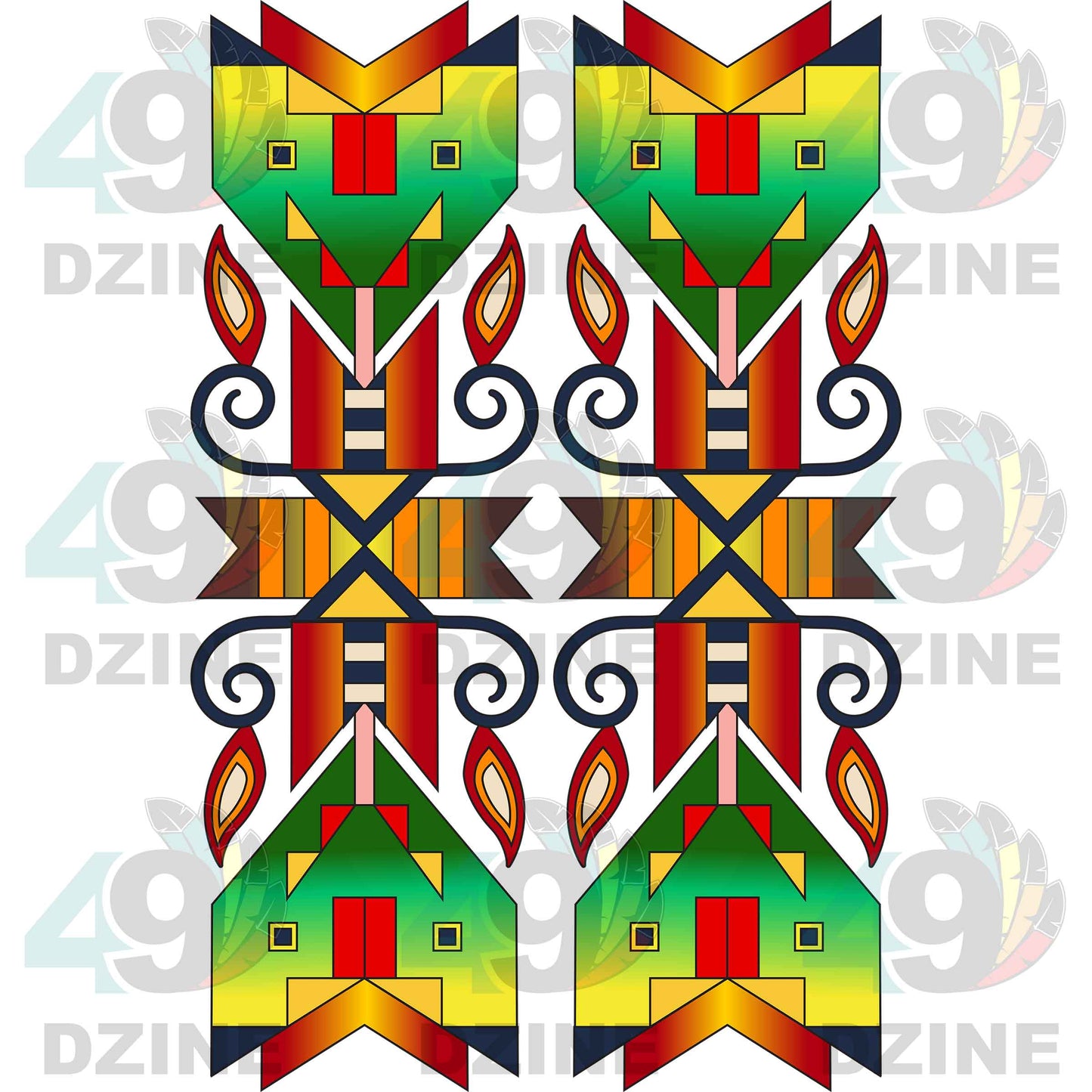 Fancy Dancer 4 Geometric