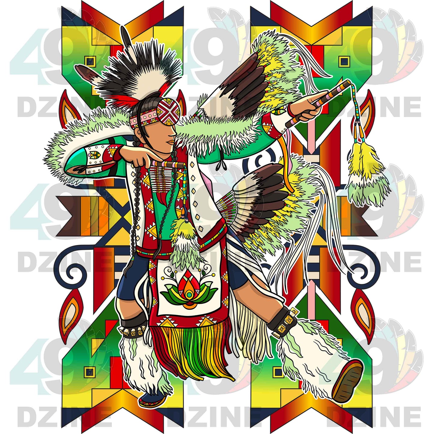 Fancy Dancer 4 Geometric