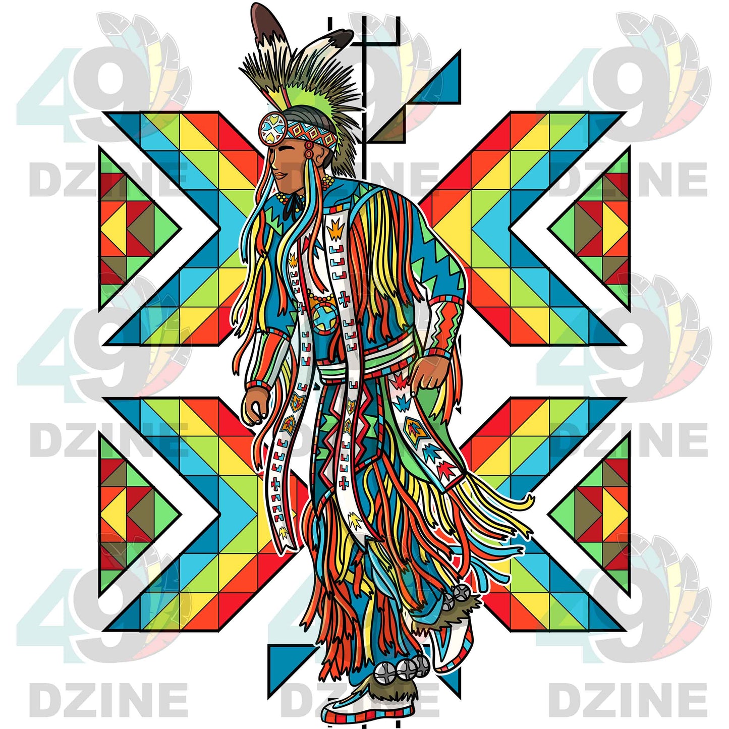 Fancy Dancer 6 Geometric